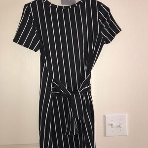 Size Small Black & White Stripped Dress!